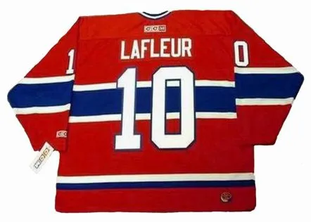 GUY LAFLEUR Montreal Canadiens 1983 CCM Throwback Away NHL Jersey 