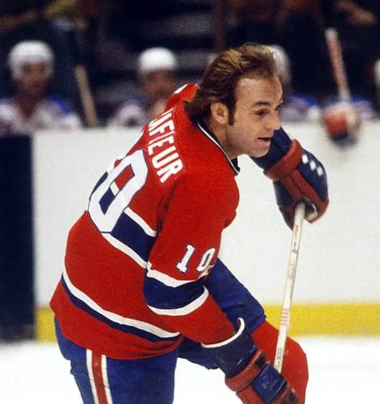 GUY LAFLEUR Montreal Canadiens 1983 CCM Throwback Away NHL Jersey 