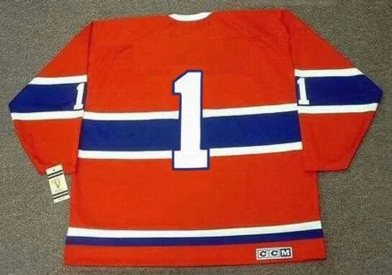 JACQUES PLANTE Montreal Canadiens 1959 Home CCM Throwback NHL Hockey Jersey 