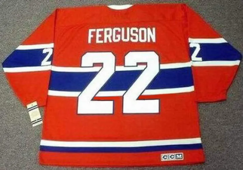 JOHN FERGUSON Montreal Canadiens 1968 Home CCM Throwback NHL Hockey Jersey 