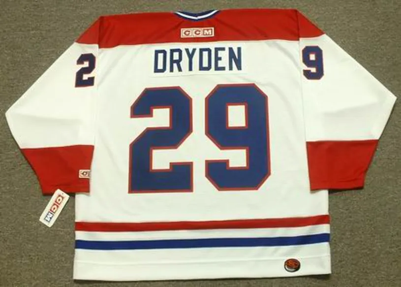 KEN DRYDEN Montreal Canadiens 1978 CCM Throwback Home NHL Jersey 