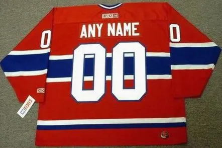 MONTREAL CANADIENS 1980’s CCM Throwback NHL Jersey Customized “Any Name & Number(s)” 