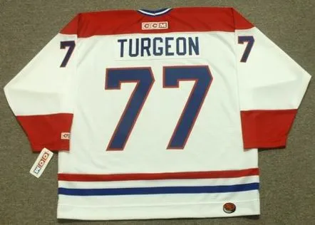PIERRE TURGEON Montreal Canadiens 1996 CCM Throwback Home NHL Jersey 