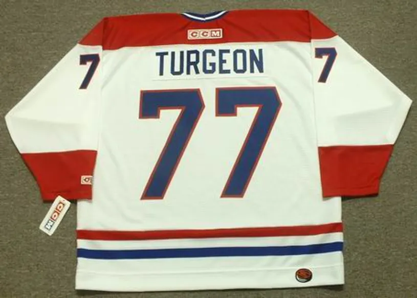 PIERRE TURGEON Montreal Canadiens 1996 CCM Throwback Home NHL Jersey 