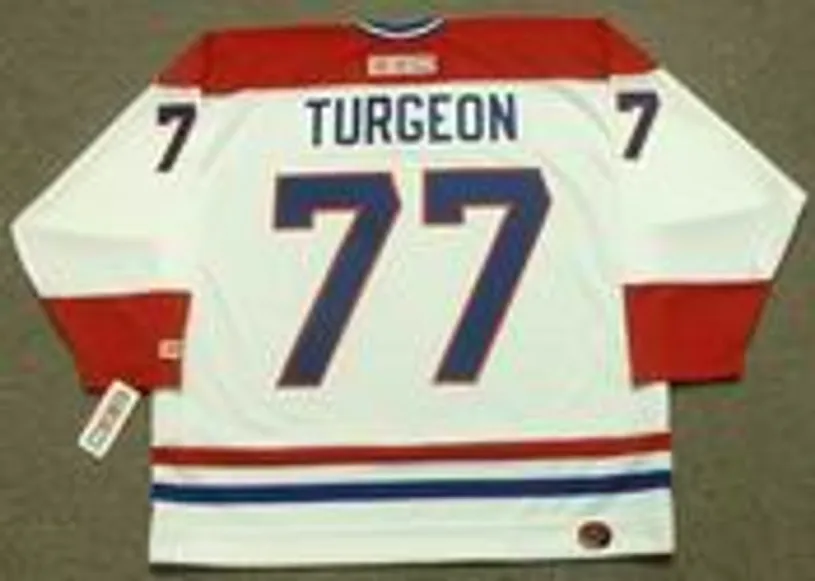 PIERRE TURGEON Montreal Canadiens 1996 CCM Throwback Home NHL Jersey 