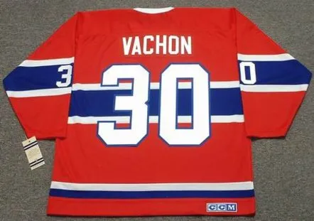 ROGIE VACHON Montreal Canadiens 1968 Home CCM Throwback NHL Hockey Jersey 