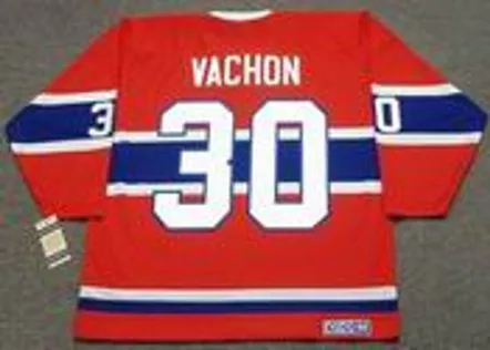 ROGIE VACHON Montreal Canadiens 1968 Home CCM Throwback NHL Hockey Jersey 