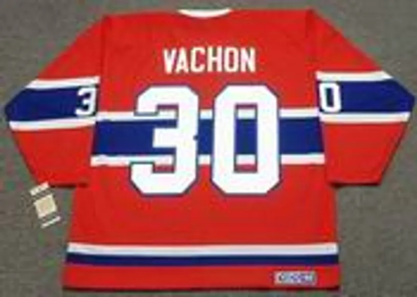 ROGIE VACHON Montreal Canadiens 1968 Home CCM Throwback NHL Hockey Jersey 