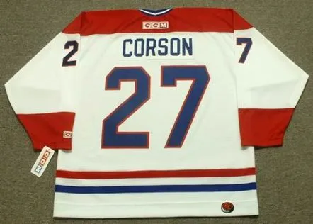 SHAYNE CORSON Montreal Canadiens 1989 CCM Throwback Home NHL Jersey 