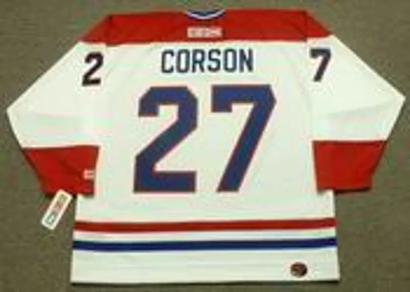 SHAYNE CORSON Montreal Canadiens 1989 CCM Throwback Home NHL Jersey 