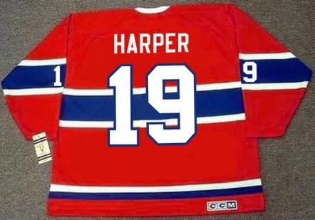 TERRY HARPER Montreal Canadiens 1969 CCM Vintage NHL Hockey Jersey 