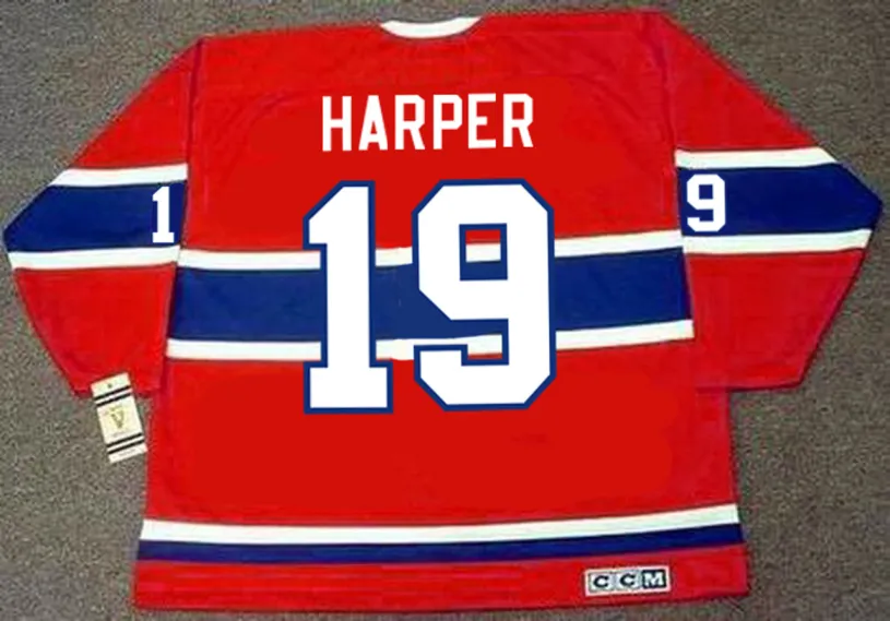 TERRY HARPER Montreal Canadiens 1969 CCM Vintage NHL Hockey Jersey 