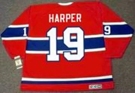 TERRY HARPER Montreal Canadiens 1969 CCM Vintage NHL Hockey Jersey 