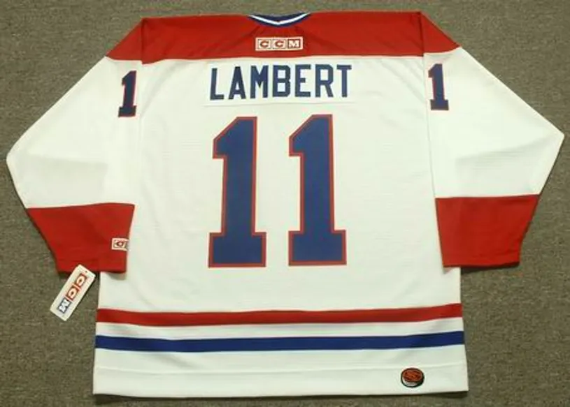 YVON LAMBERT Montreal Canadiens 1978 CCM Throwback Home NHL Jersey 