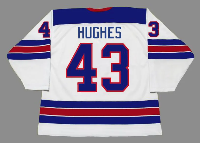 LUKE HUGHES 2022 USA Nike Throwback Hockey Jersey 