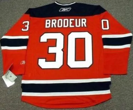 MARTIN BRODEUR New Jersey Devils 2010 REEBOK Throwback NHL Hockey Jersey 