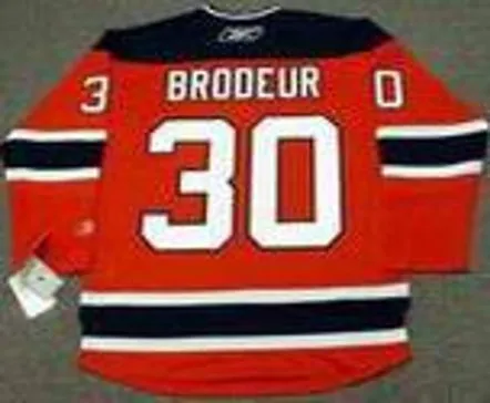 MARTIN BRODEUR New Jersey Devils 2010 REEBOK Throwback NHL Hockey Jersey 
