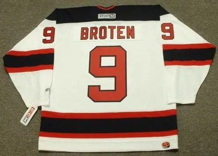 NEAL BROTEN New Jersey Devils 1995 CCM Throwback Home NHL Hockey Jersey 