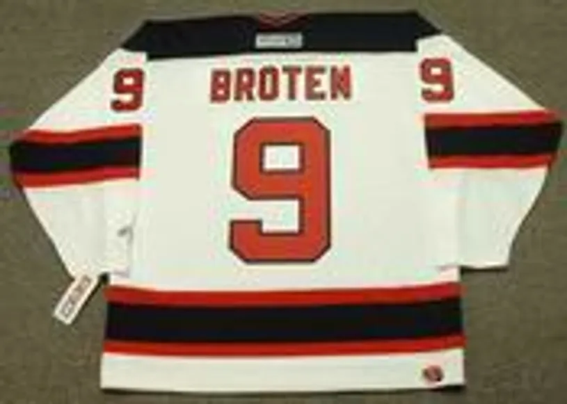 NEAL BROTEN New Jersey Devils 1995 CCM Throwback Home NHL Hockey Jersey 