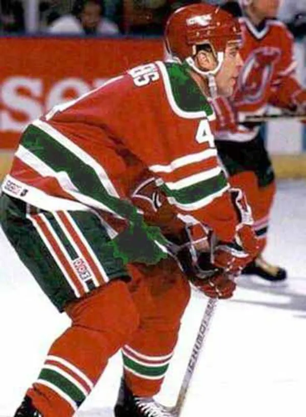 SCOTT STEVENS New Jersey Devils 1991 CCM Vintage Throwback NHL Away Jersey 