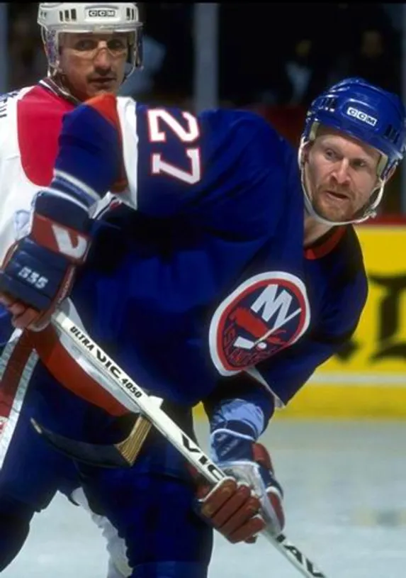 DEREK KING New York Islanders 1993 Away CCM Vintage Throwback Hockey Jersey 