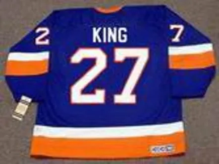 DEREK KING New York Islanders 1993 Away CCM Vintage Throwback Hockey Jersey 