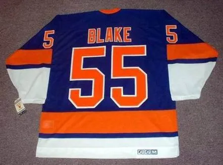 JASON BLAKE New York Islanders 1970’s CCM Vintage Throwback Away Hockey Jersey 