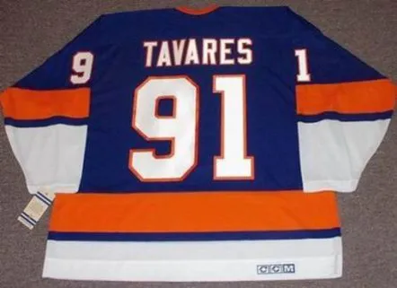 JOHN TAVARES New York Islanders 1970’s CCM Vintage Throwback Hockey Jersey 
