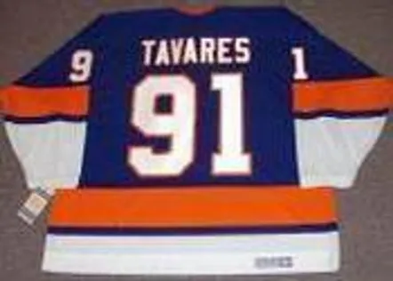 JOHN TAVARES New York Islanders 1970’s CCM Vintage Throwback Hockey Jersey 