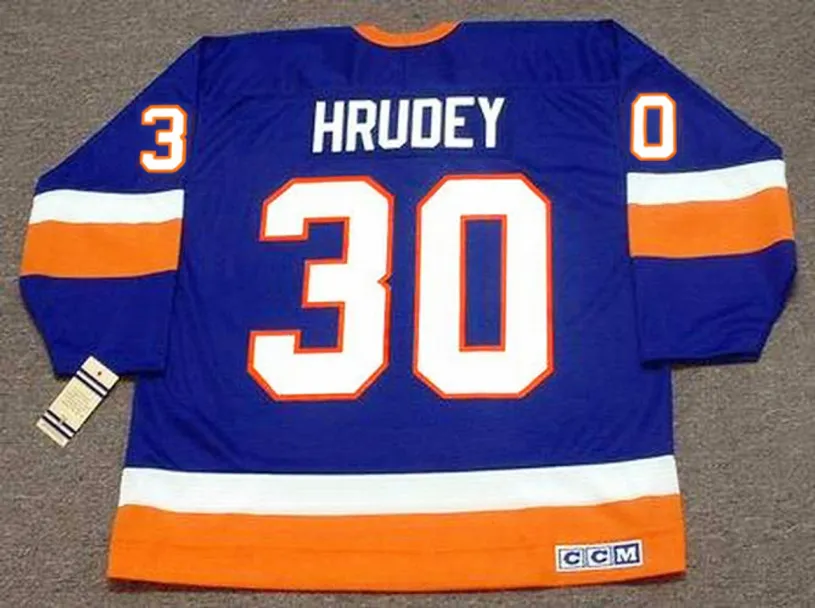 KELLY HRUDEY New York Islanders 1986 CCM Throwback NHL Hockey Jersey 