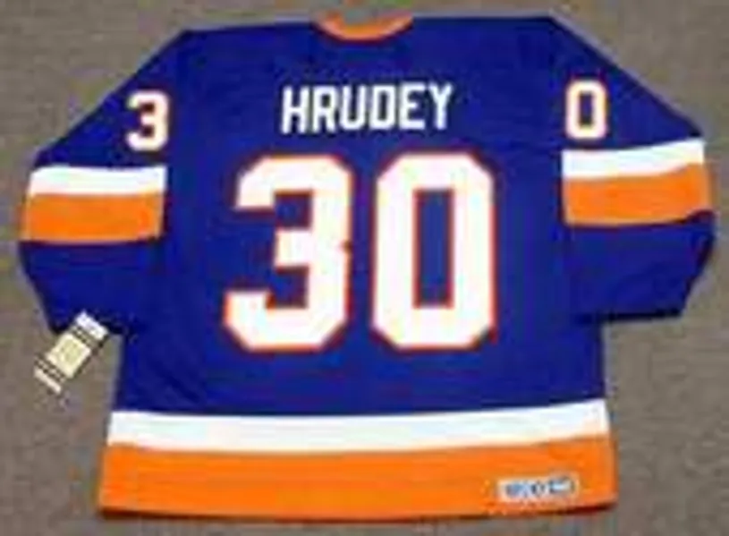 KELLY HRUDEY New York Islanders 1986 CCM Throwback NHL Hockey Jersey 