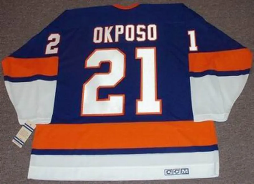 KYLE OKPOSO New York Islanders 1970’s CCM Vintage Throwback Hockey Jersey 