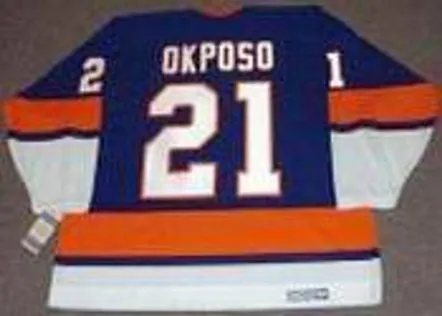 KYLE OKPOSO New York Islanders 1970’s CCM Vintage Throwback Hockey Jersey 