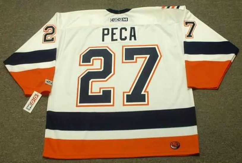 MICHAEL PECA New York Islanders 2001 CCM Throwback Home NHL Jersey 