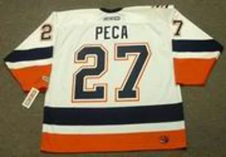 MICHAEL PECA New York Islanders 2001 CCM Throwback Home NHL Jersey 