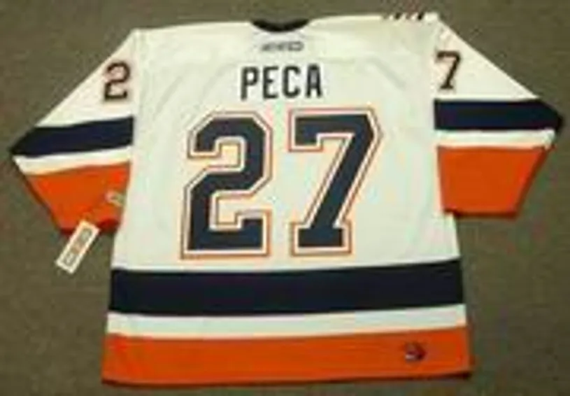 MICHAEL PECA New York Islanders 2001 CCM Throwback Home NHL Jersey 