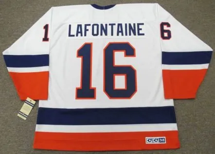 PAT LAFONTAINE New York Islanders 1990 Home CCM Throwback NHL Hockey Jersey 