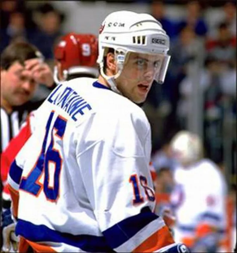 PAT LAFONTAINE New York Islanders 1990 Home CCM Throwback NHL Hockey Jersey 