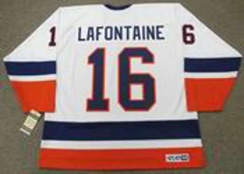 PAT LAFONTAINE New York Islanders 1990 Home CCM Throwback NHL Hockey Jersey 