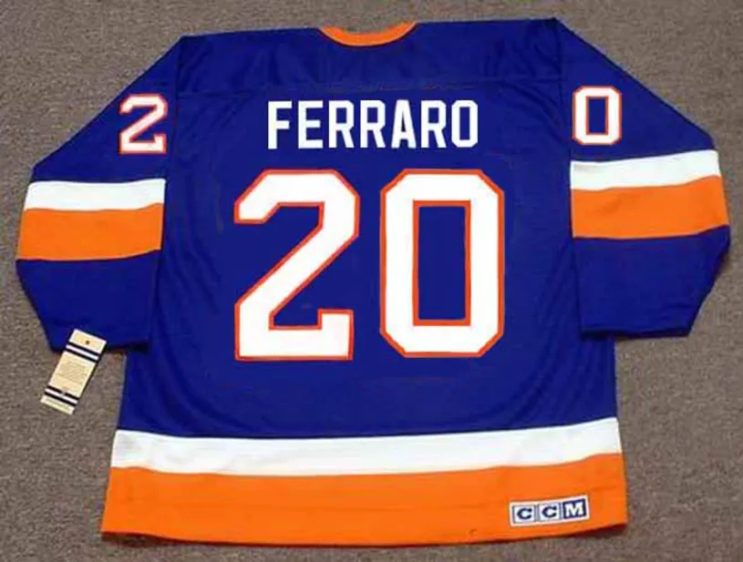 RAY FERRARO New York Islanders 1993 Away CCM Vintage Throwback NHL Hockey Jersey 