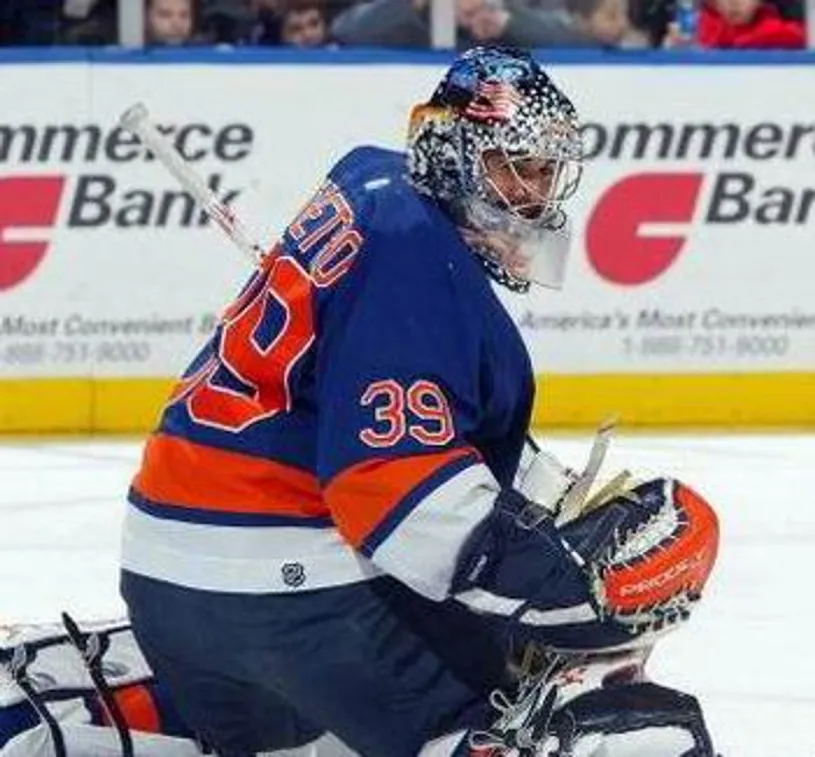 RICK DiPIETRO New York Islanders 1970’s CCM Vintage Throwback Away Hockey Jersey 