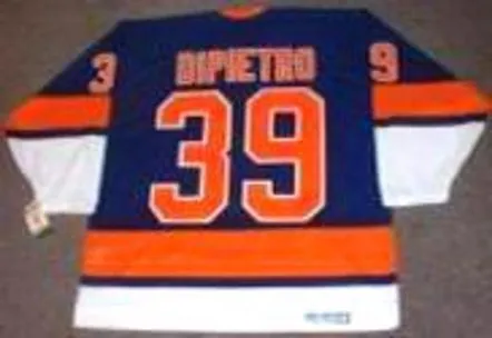 RICK DiPIETRO New York Islanders 1970’s CCM Vintage Throwback Away Hockey Jersey 