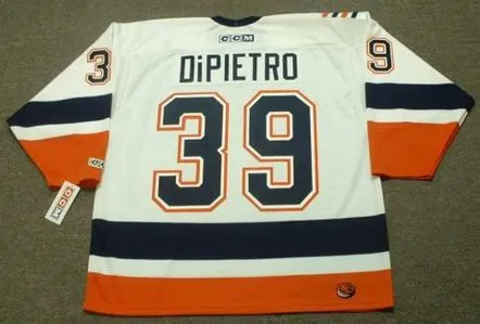 RICK DiPIETRO New York Islanders 2003 CCM Throwback Home NHL Jersey 