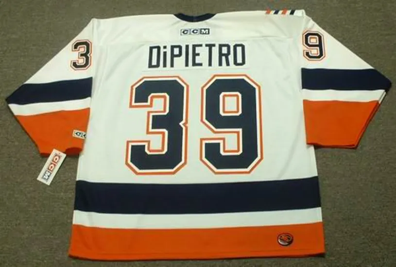 RICK DiPIETRO New York Islanders 2003 CCM Throwback Home NHL Jersey 