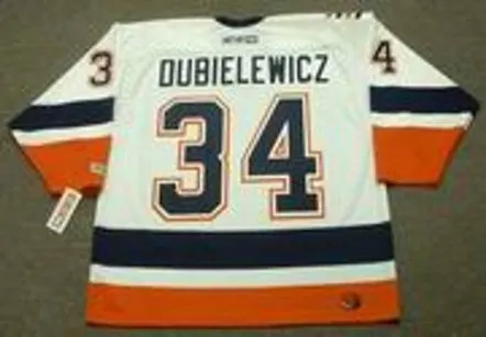 WADE DUBIELEWICZ New York Islanders 2006 Away CCM Throwback NHL Jersey 