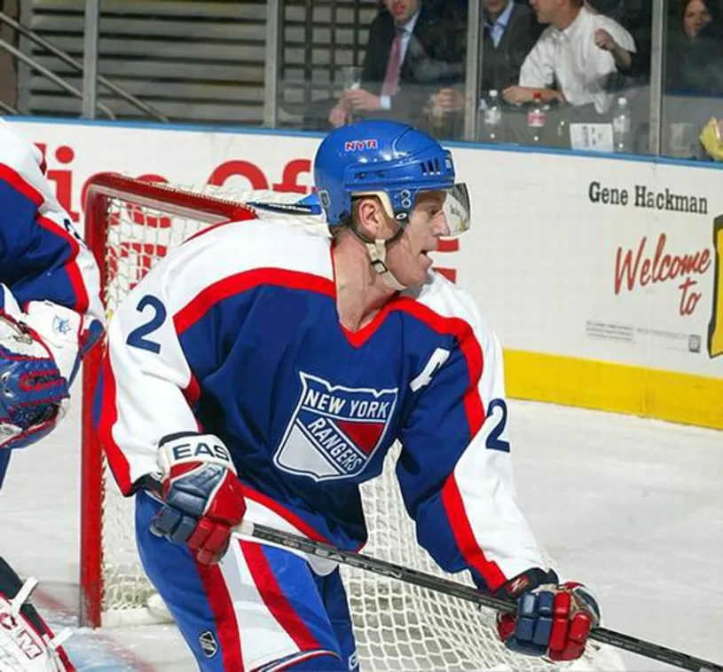 BRIAN LEETCH New York Rangers 2003 CCM Vintage Throwback NHL Hockey Jersey 