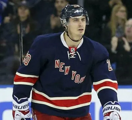 CHRIS KREIDER New York Rangers 2014 REEBOK Throwback NHL Hockey Jersey 