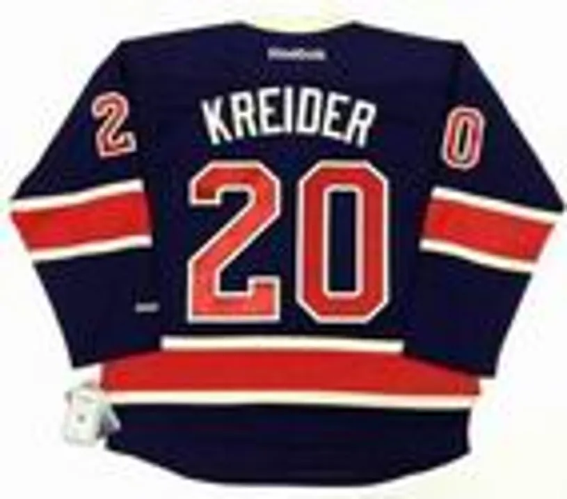 CHRIS KREIDER New York Rangers 2014 REEBOK Throwback NHL Hockey Jersey 