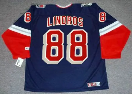 ERIC LINDROS New York Rangers 2001 CCM Throwback Alternate NHL Jersey 