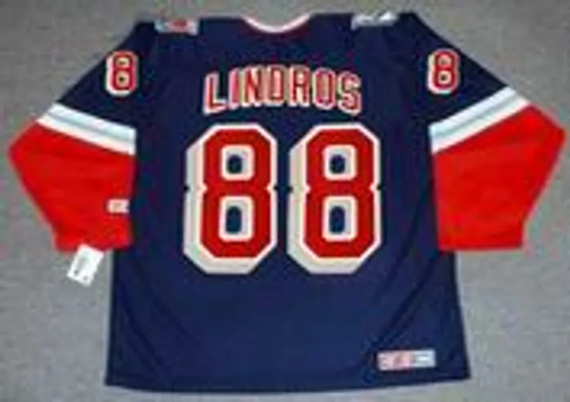 ERIC LINDROS New York Rangers 2001 CCM Throwback Alternate NHL Jersey 